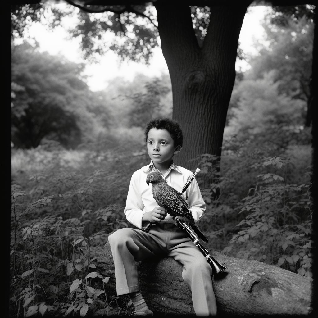 Papağanlı Çocuğun Portresi